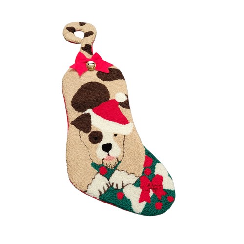 Dog stocking hooked - dog,